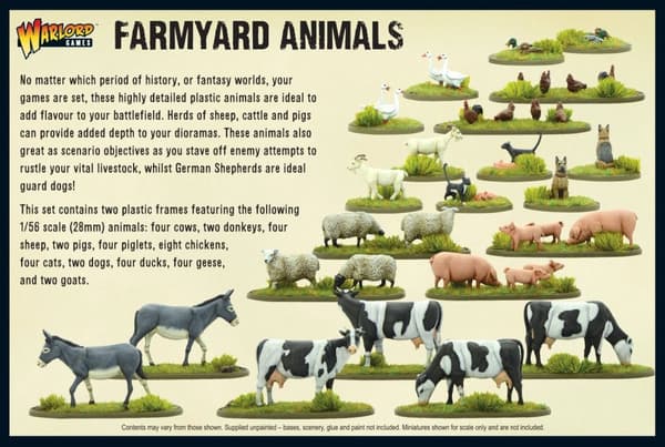 NY! Farmyard Animals - Bolt Action Warlord Games