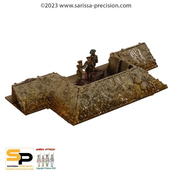 NY! Trench System för 20 mm, 28 mm el 32 mm figurer. Sarissa Precision