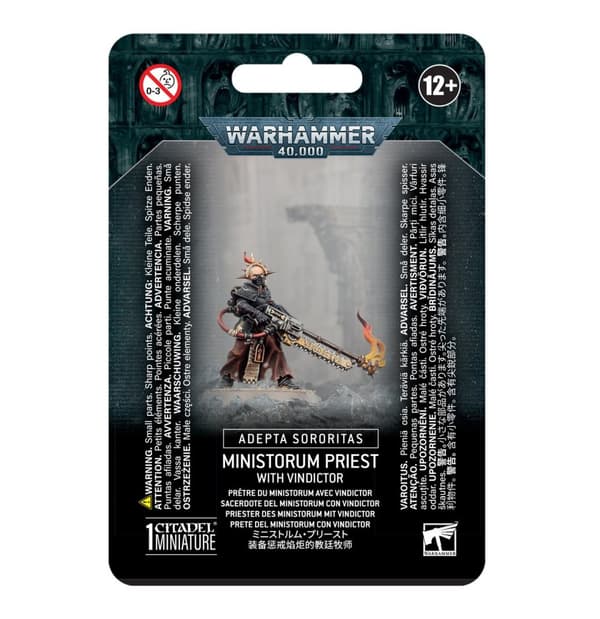 NY! Ministorum Priest with Vindictor Adepta Sororitas Warhammer 40 000