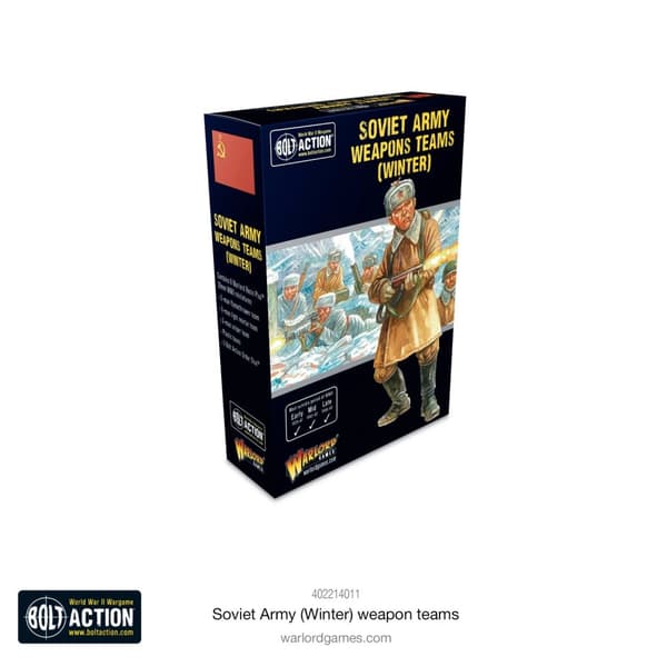 NY! Soviet Army (Winter) Weapons Teams Bolt Action - Bolt Action Warlord