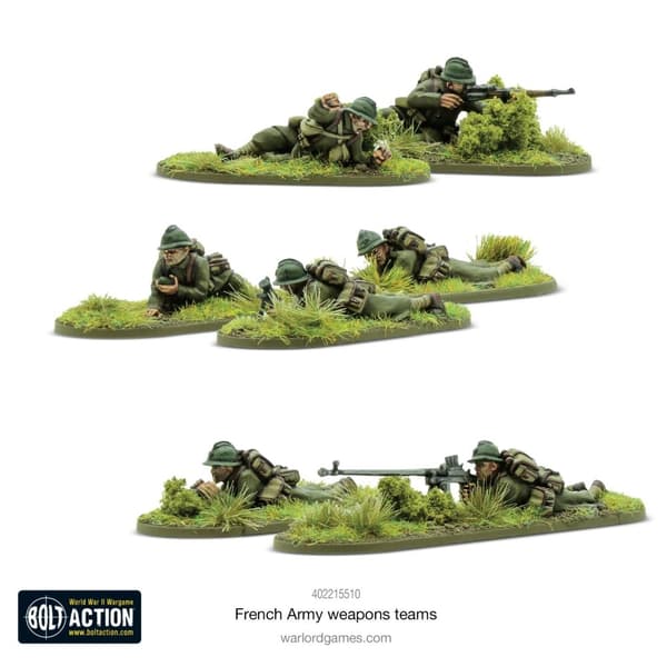 NY! Afrika Korps Weapons Teams Bolt Action - Bolt Action Warlord