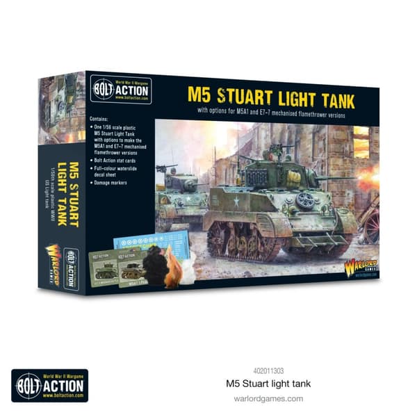 NY! M5 Stuart Light Tank - Bolt Action Warlord Games
