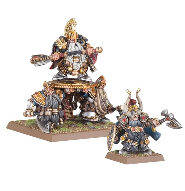 NY! Dwarfen Mountain Holds Dwarf Lords with Shieldbearers 2024 Warhammer