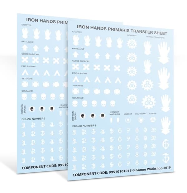 NY! Iron Hands Primaris Upgrades and transfers