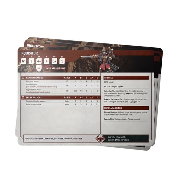 NY! Imperial Agents Datasheet Cards 2024  Warhammer 40 000