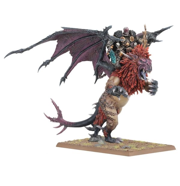 NY! Chaos Lord on Manticore Warriors of Chaos Warhammer Fantasy