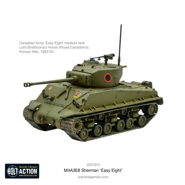 NY! M4A3E8 Sherman Easy Eight Tank (Plastic) - Bolt Action Warlord Games