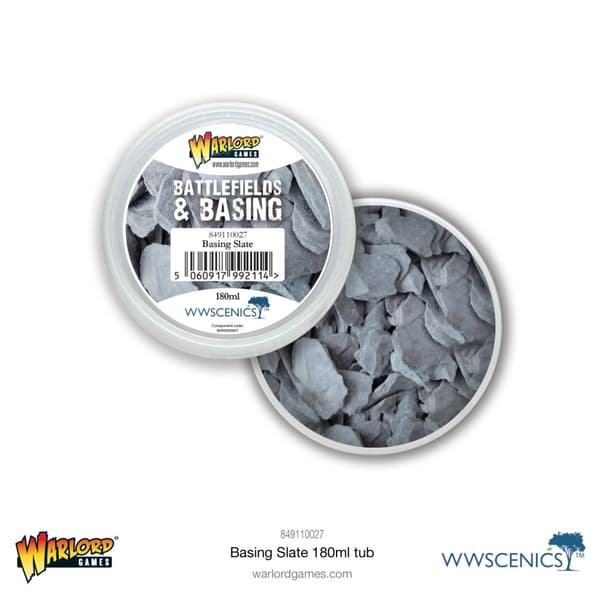 NY! Battlefields & Basing: Basing Slate (180ml) Bolt Action Warlord Games