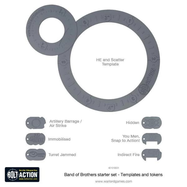 NY! Warlord Games Bolt Action Templates Bolt Action Hail Caesar Pike & Shotte