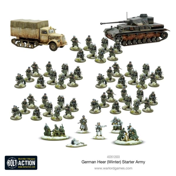 NY! German Heer (Winter) Starter Army - Bolt Action starter army Warlord