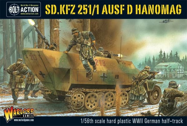 NY! Sd.Kfz 251/1 ausf D halftrack plastic box set - Bolt Action Warlord Games
