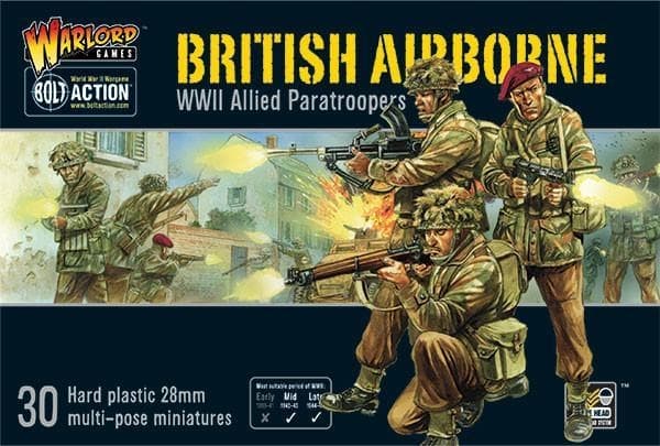 NY! British Airborne WWII Allied Paratroopers plastic boxed set - Bolt