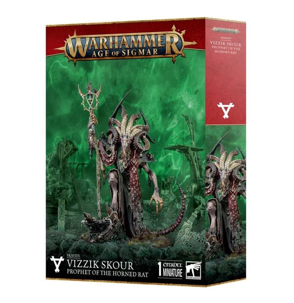 NY! Skaven Vizzik Skour, Prophet of the Horned Rat Warhammer Age of Sigmar