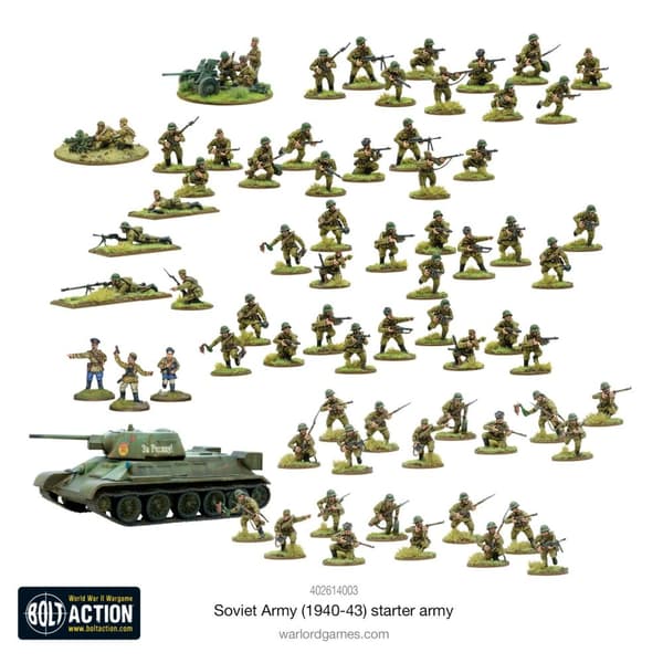 NY! Soviet Army (1940-43) starter army - Bolt Action starter army Warlord