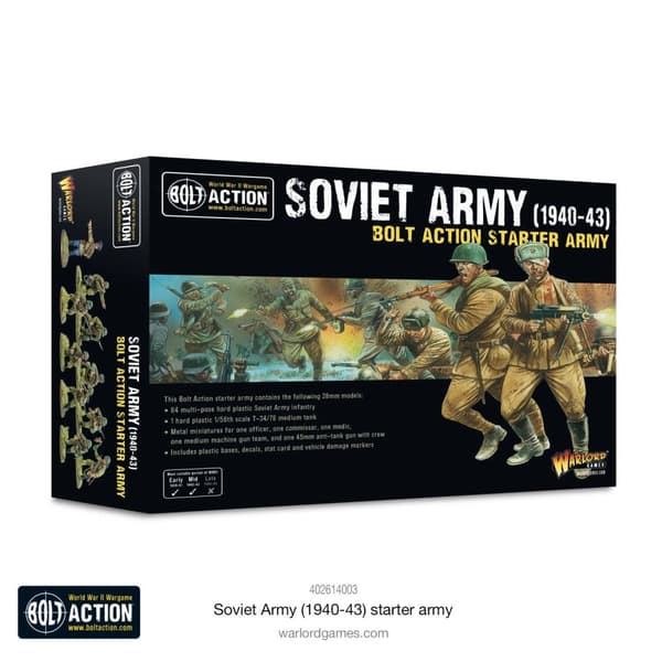 NY! Soviet Army (1940-43) starter army - Bolt Action starter army Warlord