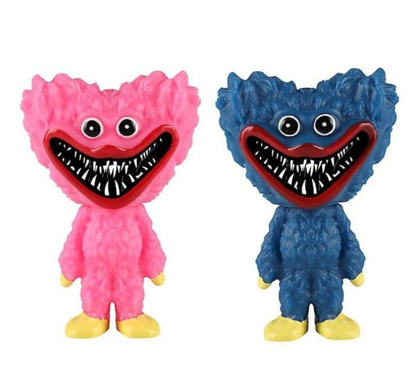 Poppy Playtime Huggy Wuggy Figuurit Lelu 12 CM Vaaleanpunainen