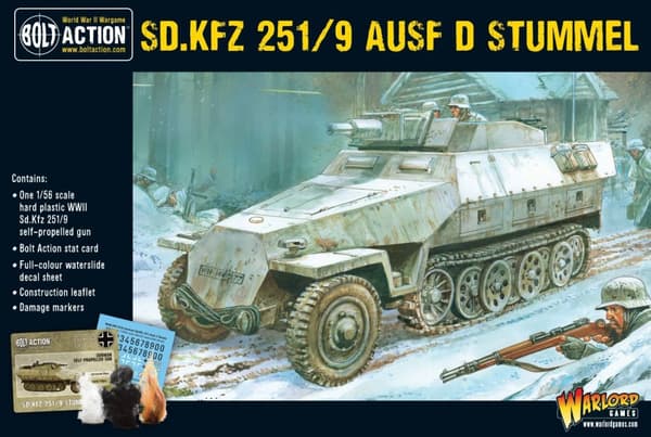 NY! Sd.Kfz 251/9 Ausf D (Stummel) half-track Bolt Action Warlord Games