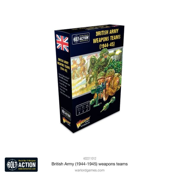 NY! British Army (1944-45) Weapons Teams Bolt Action - Bolt Action Warlord