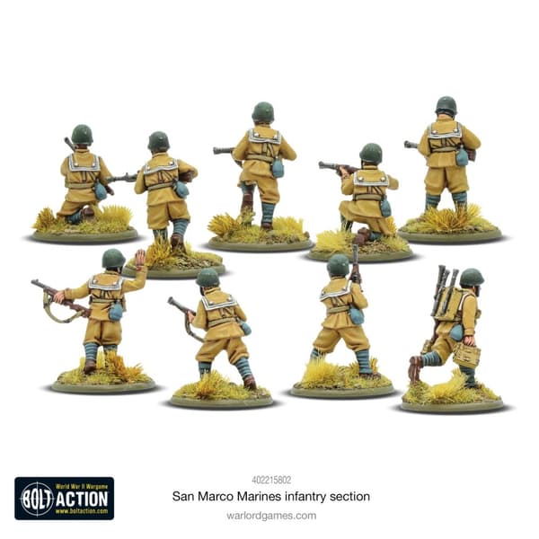 NY! San Marco Marines Infantry Section Bolt action Warlord Games