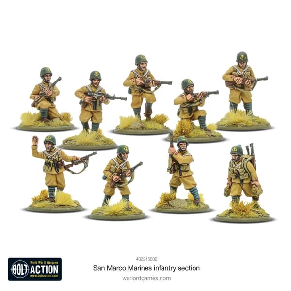 NY! San Marco Marines Infantry Section Bolt action Warlord Games