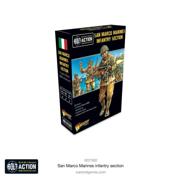 NY! San Marco Marines Infantry Section Bolt action Warlord Games