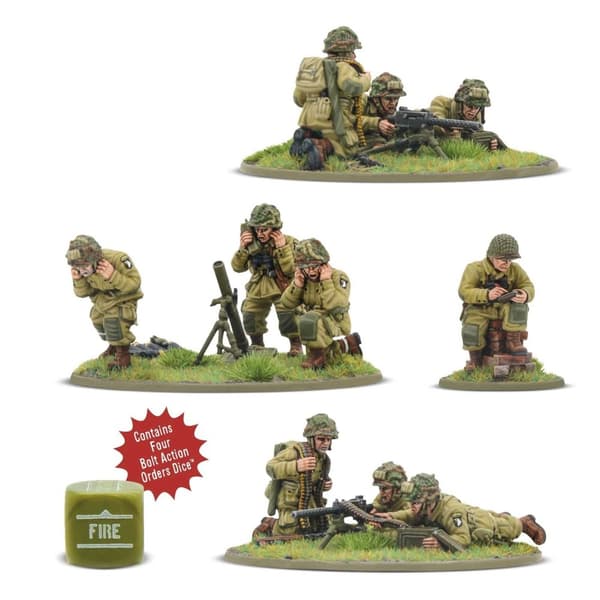 NY! US Airborne (D-Day) Heavy Weapons Platoon- Bolt Action Warlord