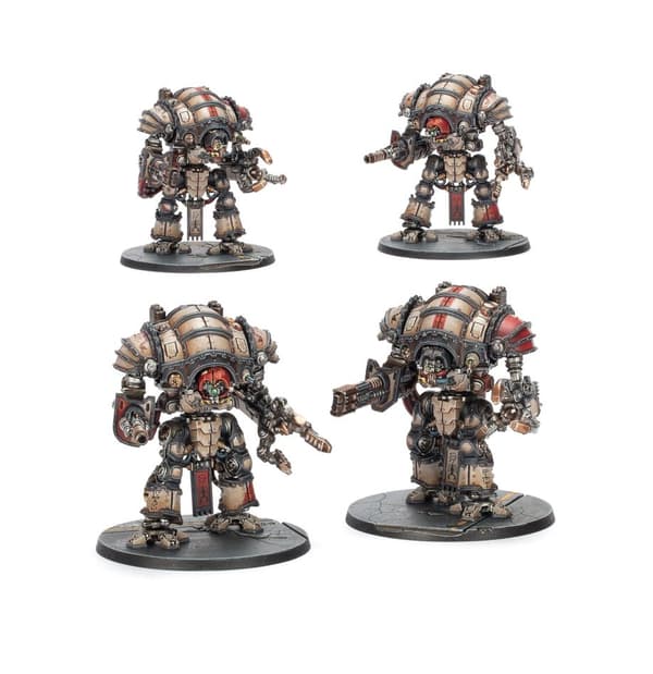 NY! Legions Imperialis: Mechanicum Questoris Knights Magaera and Styrix