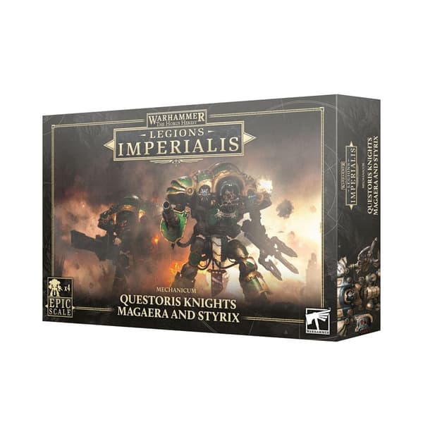 NY! Legions Imperialis: Mechanicum Questoris Knights Magaera and Styrix