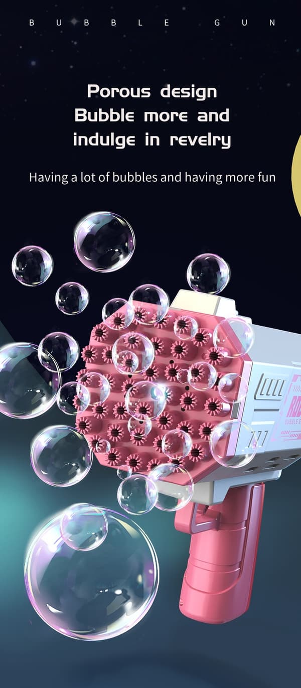 40-håls bubbelpistol för barn - fest och bröllop