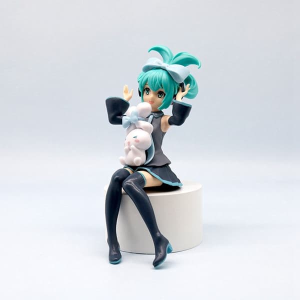 1kpl 20 cm/7,87 tuuman Hatsune Miku X Cinnamoroll Anime Figuuri Kawaii Miku Toimintafiguuri PVC aikuisten mallisto Nukkelelut Lahjat