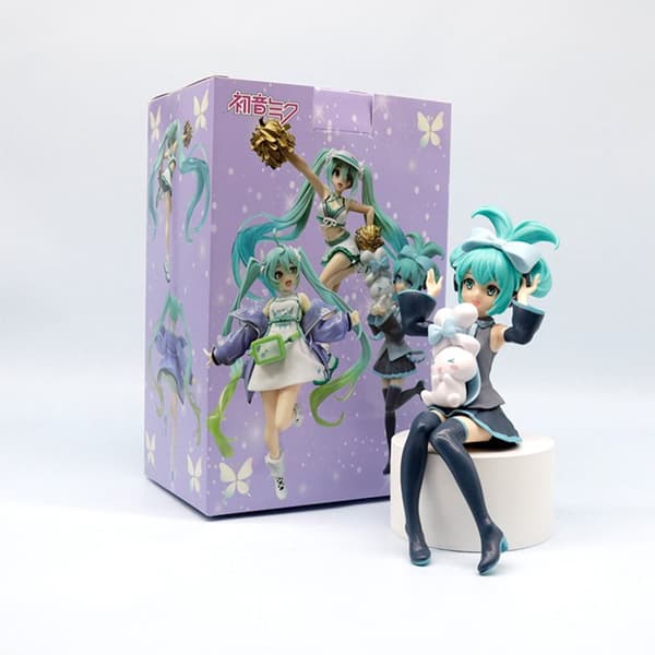 1kpl 20 cm/7,87 tuuman Hatsune Miku X Cinnamoroll Anime Figuuri Kawaii Miku Toimintafiguuri PVC aikuisten mallisto Nukkelelut Lahjat