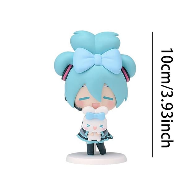 1kpl 20 cm/7,87 tuuman Hatsune Miku X Cinnamoroll Anime Figuuri Kawaii Miku Toimintafiguuri PVC aikuisten mallisto Nukkelelut Lahjat