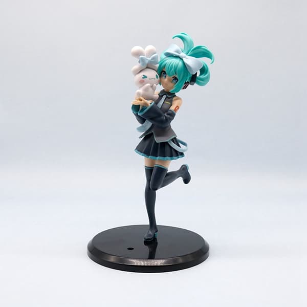 1kpl 20 cm/7,87 tuuman Hatsune Miku X Cinnamoroll Anime Figuuri Kawaii Miku Toimintafiguuri PVC aikuisten mallisto Nukkelelut Lahjat