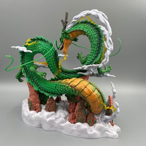 24 cm Dragon Ball Anime Figuuri Shenron Figuuri Goku ja Shenron Figuuri Malli Pvc Patsas Nukkekokoelma Huonelelu Lahjat