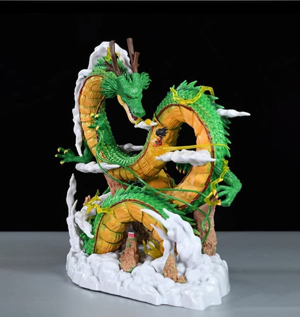 24 cm Dragon Ball Anime Figuuri Shenron Figuuri Goku ja Shenron Figuuri Malli Pvc Patsas Nukkekokoelma Huonelelu Lahjat