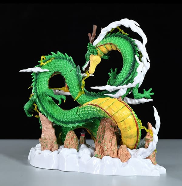 24 cm Dragon Ball Anime Figuuri Shenron Figuuri Goku ja Shenron Figuuri Malli Pvc Patsas Nukkekokoelma Huonelelu Lahjat