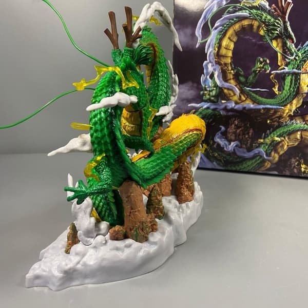 24 cm Dragon Ball Anime Figuuri Shenron Figuuri Goku ja Shenron Figuuri Malli Pvc Patsas Nukkekokoelma Huonelelu Lahjat