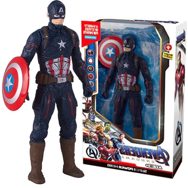 17 cm Marvel Spiderman malli Anime Toimintahahmot Spider-man Captainironman Valoisat lasten lelut Koristenuket Lahjat