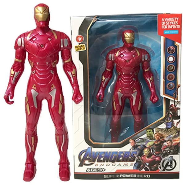17 cm Marvel Spiderman malli Anime Toimintahahmot Spider-man Captainironman Valoisat lasten lelut Koristenuket Lahjat
