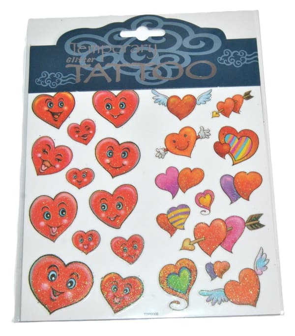 Glittriga Tattoos, Hjärtan