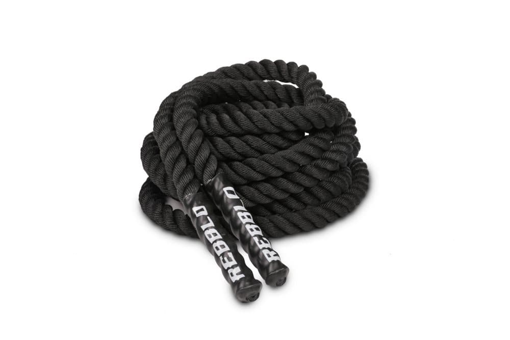Rebblo Träningsrep 9m, Battle Rope 7,5 kg, Slagrep för Fitness Ø 38mm, Fitnessrep för Crossfit och Gym