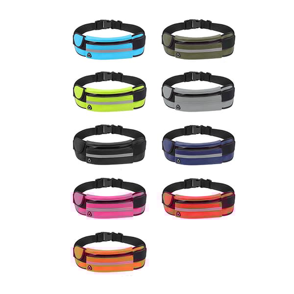 Treningsbag / Midjepose / Sportsbelte Svart - 9 Farger
