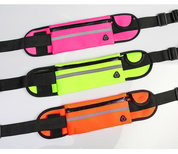Treningsbag / Midjepose / Sportsbelte Svart - 9 Farger