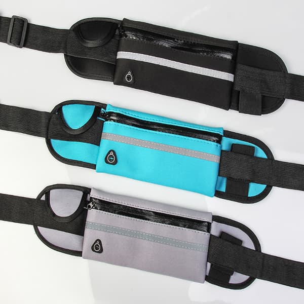 Treningsbag / Midjepose / Sportsbelte Svart - 9 Farger
