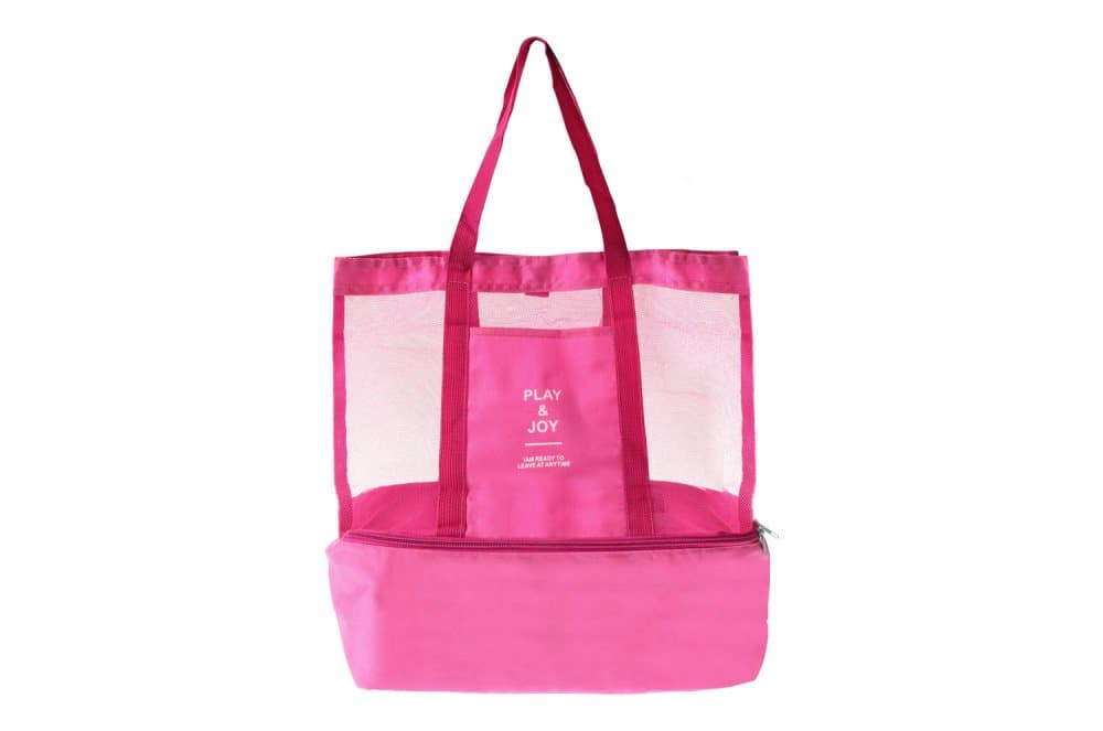 Stor Smidig Väska med Extra Kyl Utrymme Rosa