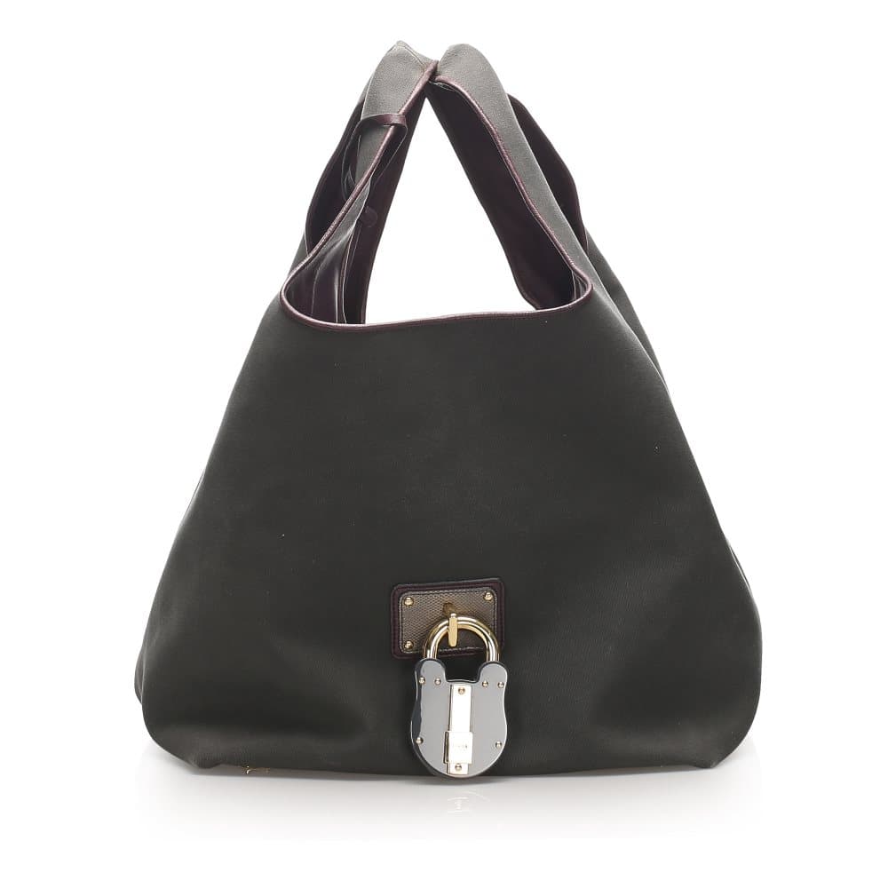 Loewe Calle Leather Handbag Black