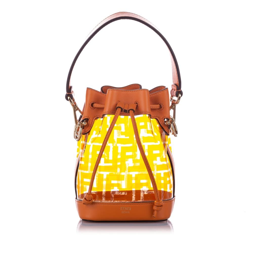 Fendi Zucca Mon Tresor Bucket Bag Brown