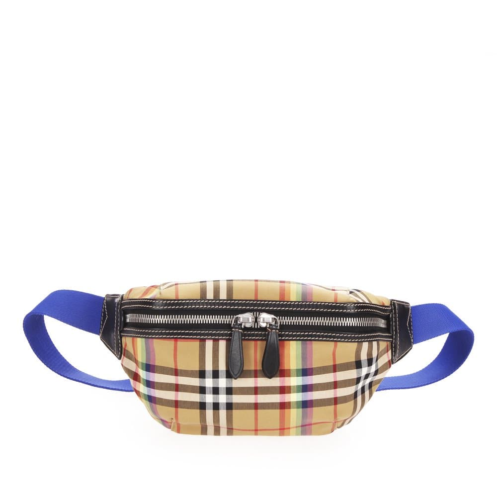 Burberry House Check Canvas Belt Bag Brown