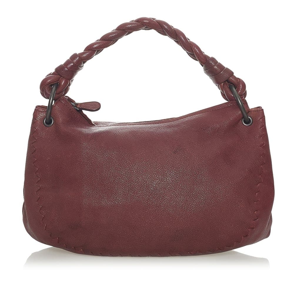 Pre-owned Bottega Veneta Leather Hobo Bag Red