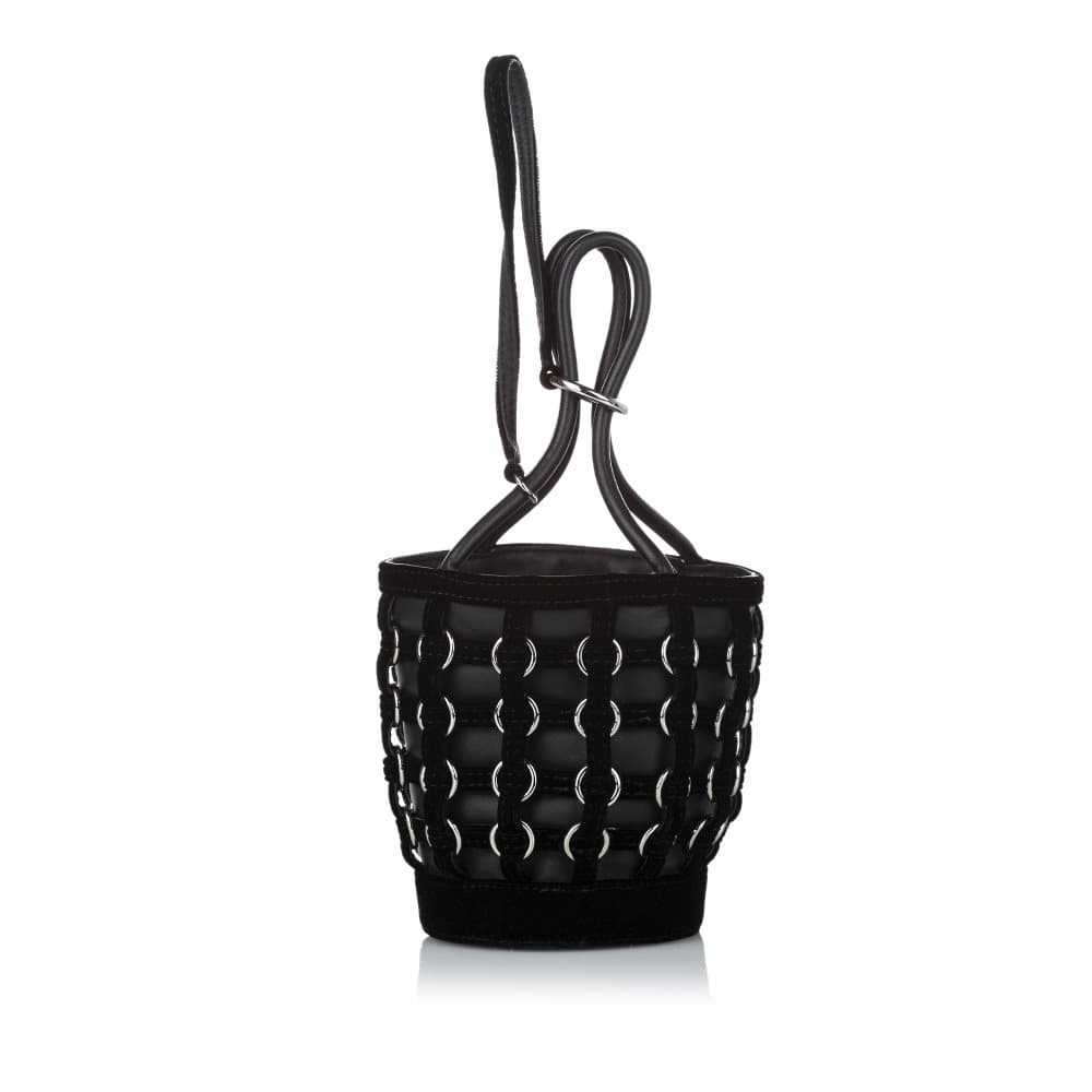 Pre-owned Alexander Wang Roxy Leather Bucket Bag Black